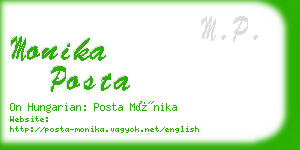 monika posta business card